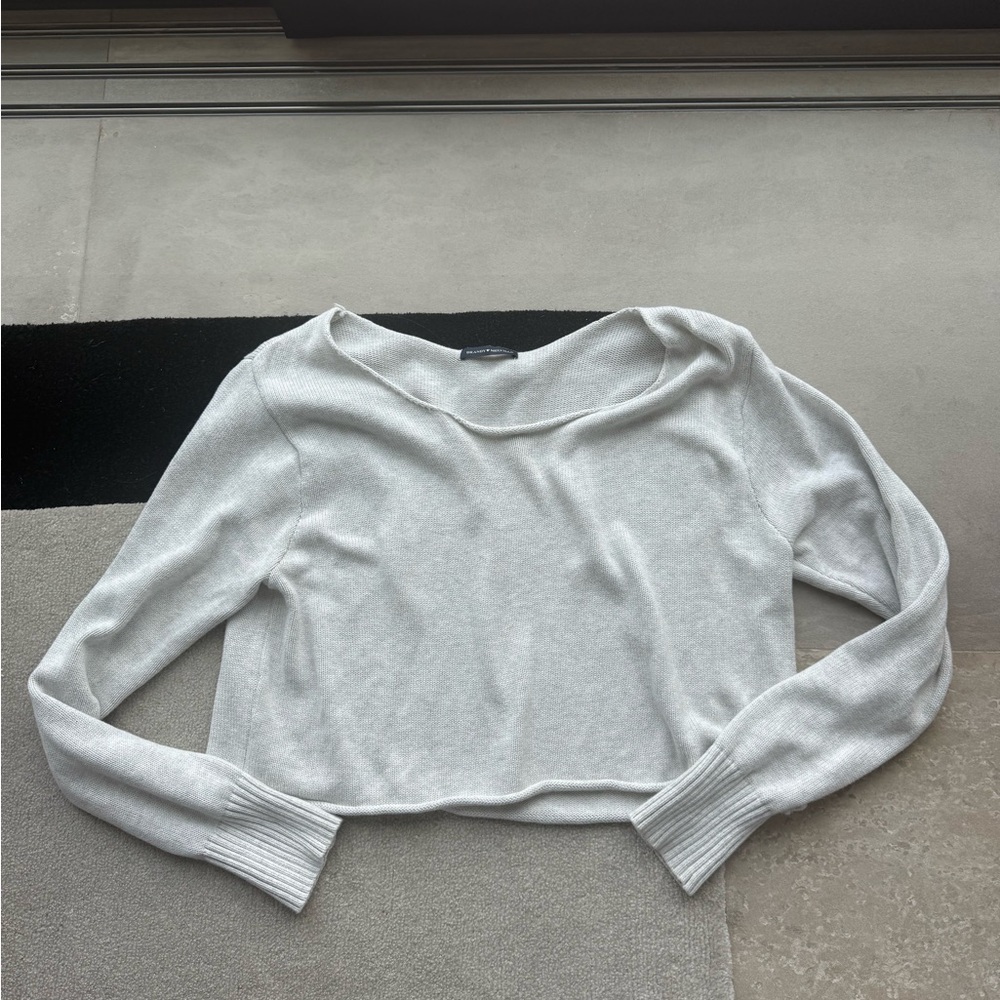 Brandy Melville Off the Shoulder Cotton Knit oversized sweater